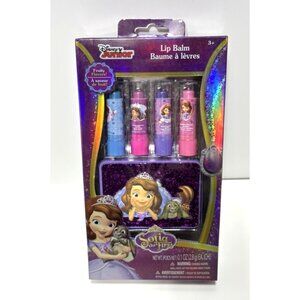 Disney Sofia The First Girls Lip Balm Set with Case - New in Box! Disney Junior
